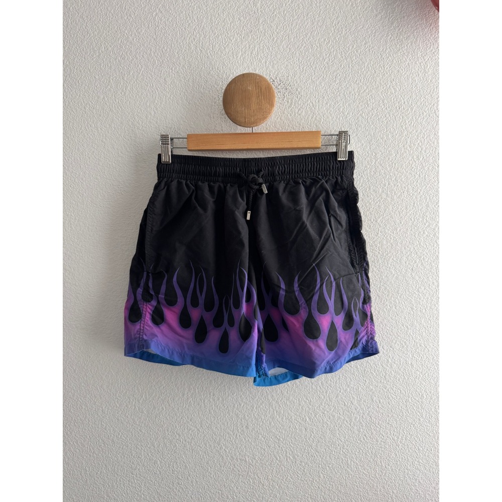 Vilebrequin x Sylvie Fleury Moorea Flame Print Swim Trunks Size Small